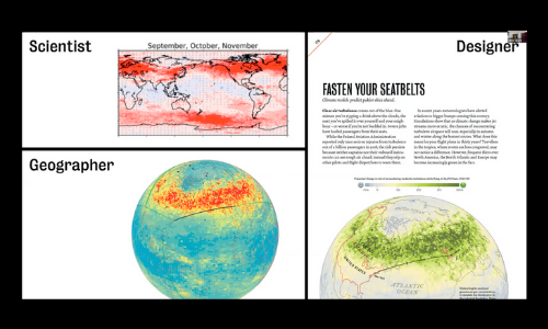 Plane turbulence map